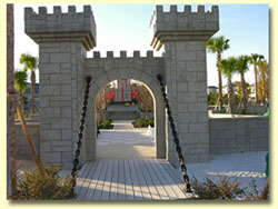 Castle playground closeup